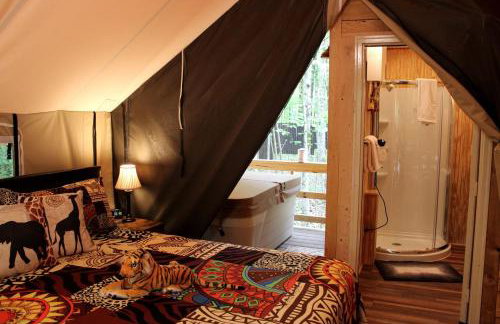 African-Themed Safari Tent for Glamping in West Virginia - Foto 9