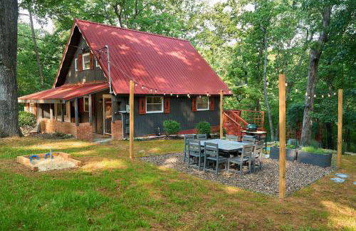 Red A Frame Shenandoah Escape Fire Pit BBQ - Foto 34