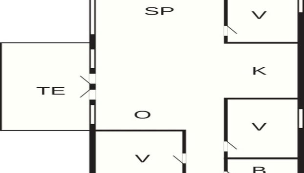 6 Person Holiday Home in Saltum - Foto 4, Plano