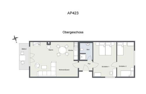 Apartment mit Seeblick - 950 m zum Hundestrand - Wiesengeflüster - Foto 21