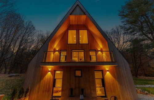 Modern A-Frame Catskills Hot Tub & Fireplace - Foto 58