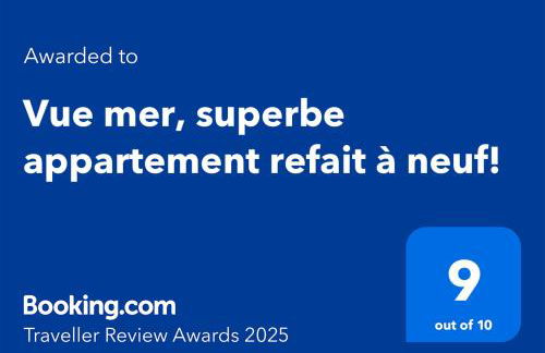 Vue mer, superbe appartement avec terrasse! - Foto 2