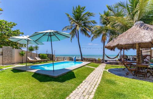 Paraíso de Tabuba - casa de aluguel por temporada - 32km de Maceió-AL - Pé na areia - 24h de Frente para o mar - Photo 1