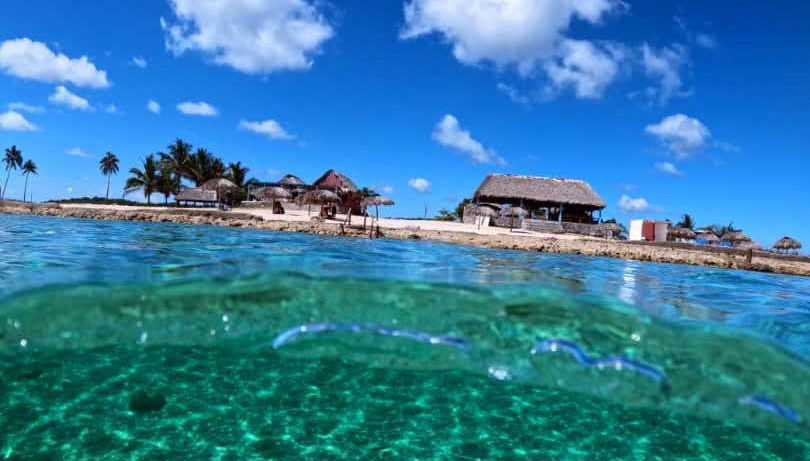 Praia Coral, uma das mais belas de Cuba