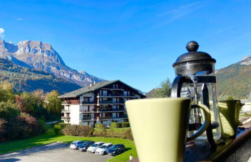 Le coin cosy des 4 têtes - balcon - vue montagnes - proche centre & gare - Foto 8