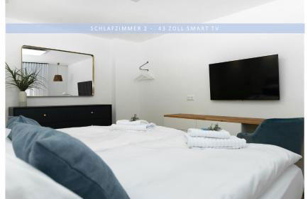 Apartment Leinetal - bester Schlafkomfort in hochwertiger Hotelbettwäsche, 3 Zimmer - große Küche, Duschbad & Parkplatz - Photo 11