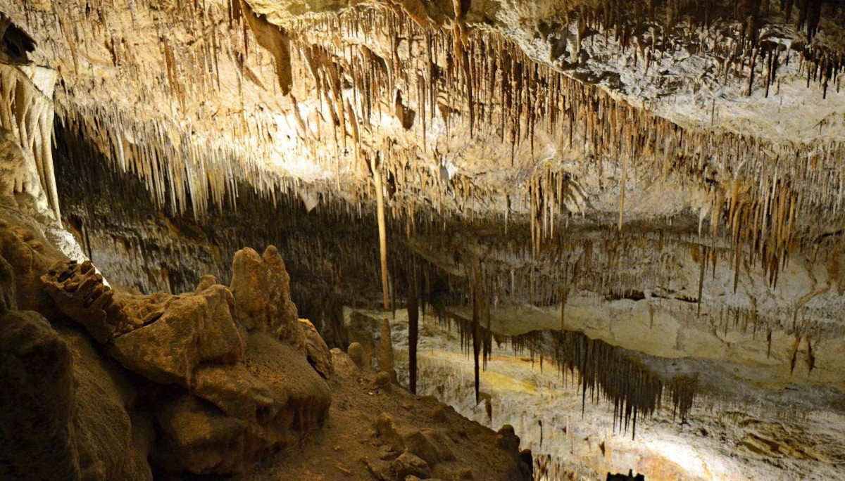 Grottoes in the Drach Caves