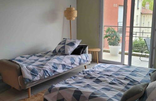 Un balcon à Monplaisir- 4 lits -garage - 47m2 - Foto 22