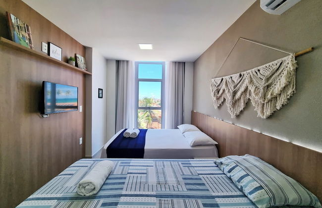 Areias do Mar Tranquilo com Varanda A317 - Foto 1