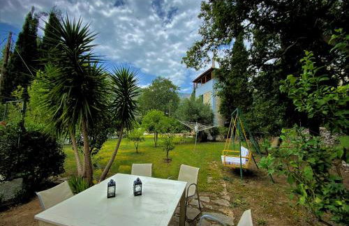 Steinturm mit Dach-Terrasse zwischen Fluß, Meer und Gebirge- Spiti Pirgos - Foto 41