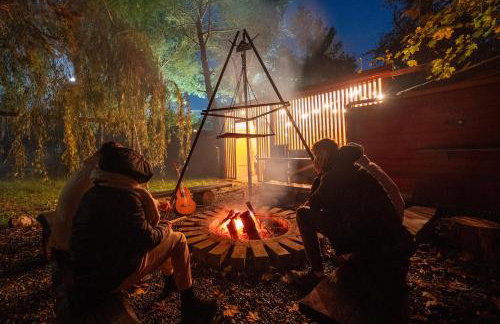 Domki Forest sauna jacuzzi balia Darłowo Darłówko Rusko - Foto 45