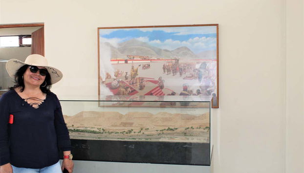 Maquete do complexo arqueológico