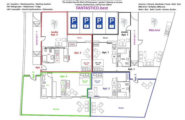 Fantastico 1 - Balcony, Free Parking, air Conditioning, Free Netflix, BBQ - Foto 5