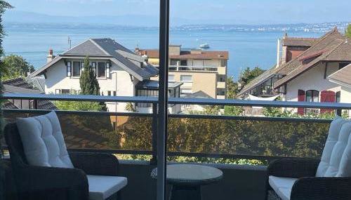 Evian appartement confort Vue lac et parking privé - Foto 4