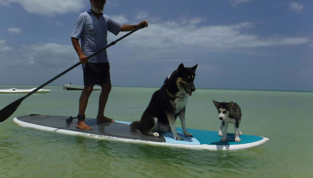 Remando em Punta Mosquito