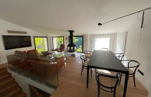 Villa privada y piscina salina y chimenea colgante - Foto 17