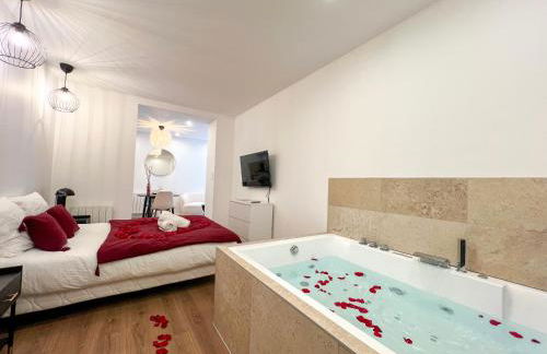 Bibemus Casa Maja - baignoire balnéo - parking - terrasse - Foto 12