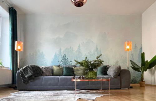 Magic Forest Design Apartment, 65 Zoll TV, Waschtrockner, beste Lage, am Markt - Foto 3
