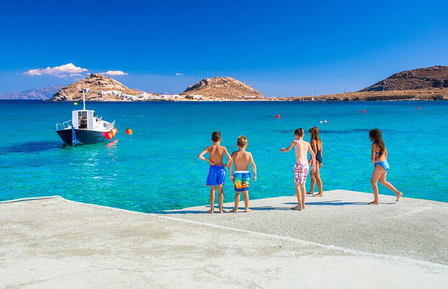 Deluxe Cruise-Friendly Mykonos Beach Bliss & Stadtbummel - Foto 13