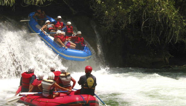 Durante o rafting