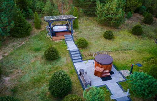 Dom na wzgórzu z widokiem na jezioro z balią i sauną - Foto 9