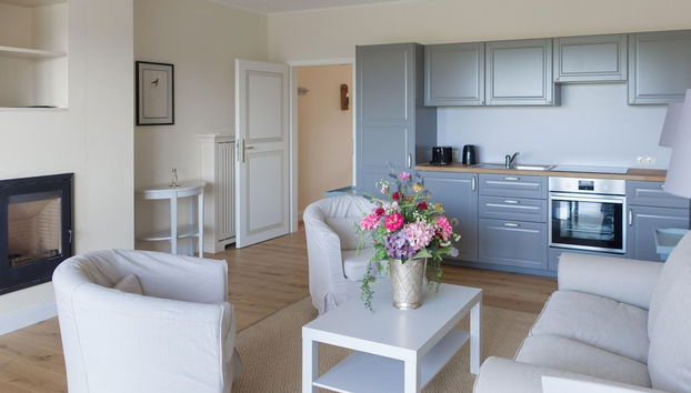 Ferienwohnung mit Kamin im Gut Ulrichshusen - Foto 5, Cocina privada