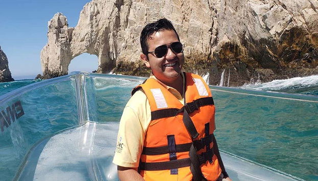 Having fun during the boat ride