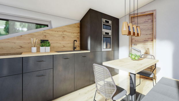 Bergzeit Flat Saalbach Directly on the ski Piste - Foto 5, Cocina privada