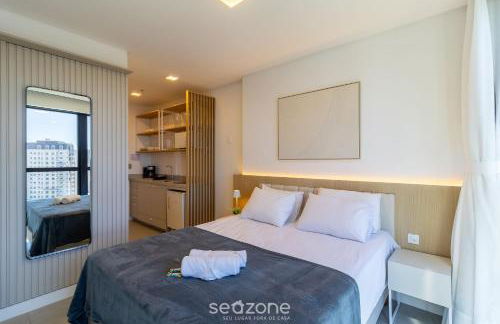 MHFA - Studios em Prédio Luxuoso com Vista Mar - Foto 114