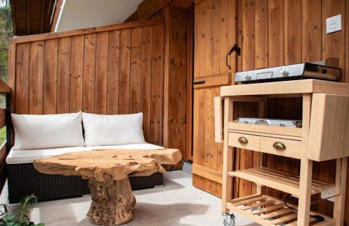 Studio cabine Au Loup Blanc avec vue Mont Blanc - Foto 10