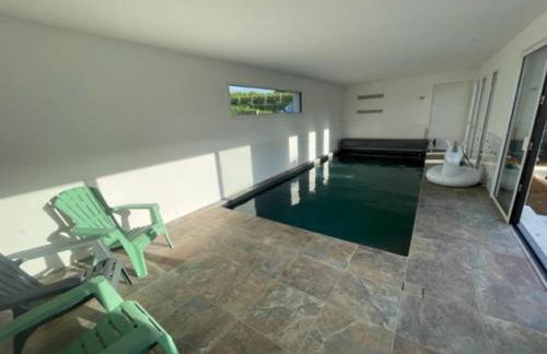 Maison contemporaine avec vue mer, piscine intérieure, classée 5 étoiles - Photo 37