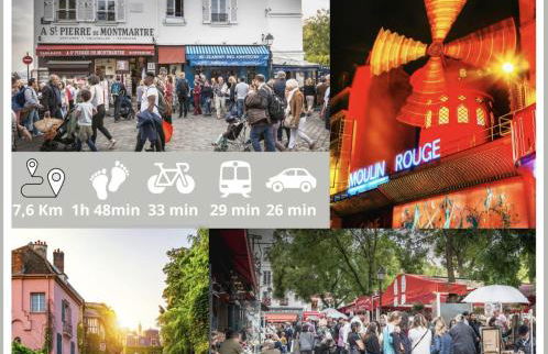 Nice Apartment with amazing view of Paris with private Parking - Foto 42