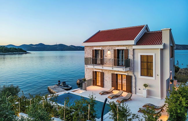 Sea front Villa Draga - infinity pool - Foto 20