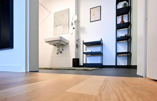 Rosengarten Apartments Fürth, Moderne Serviced Apartments in Citylage, ganze Ferienwohnung 50 m2, nahe Nürnberg, Metro, Sauna, Frühstück & Parkplatz - Foto 47