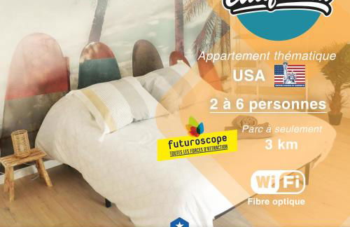 Little America - Appart Hôtel 3km Futuroscope - Foto 16