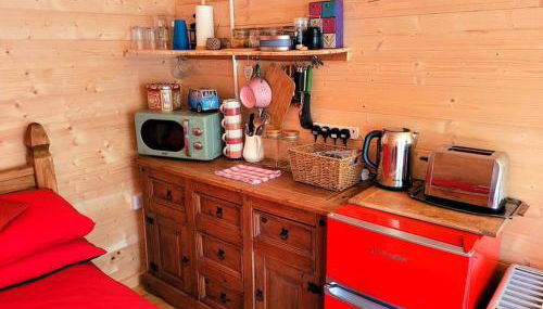 Tan y coed's Rosemary Cabin - Foto 5, toaster, minibar