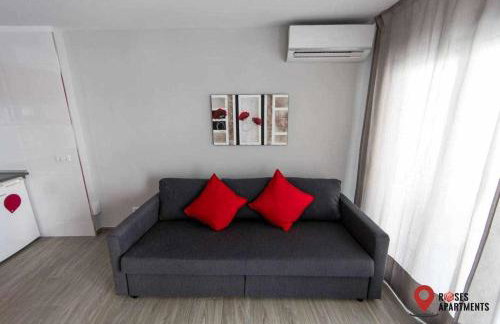 Roses Apartments Red Loft vista mar lateral - Foto 8