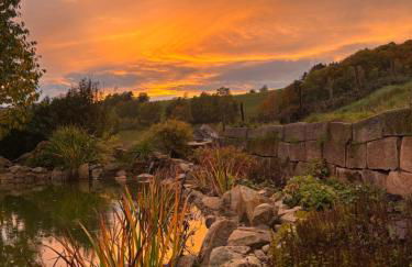 Blockbohlen HolzHaus mit Sauna, Outdoor Jacuzzi und BadeTeich - Foto 2