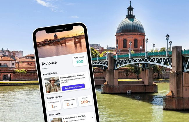 Juego privado de exploración de Toulouse y recorrido por la ciudad en tu teléfono - Foto 1