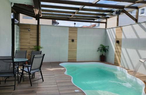 sobrado com piscina aquecida a poucos metros mar - Foto 17