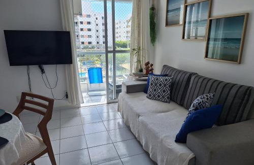 Ajuflat- Seu lar perto da Praia e da Orla de Atalaia com Ar condicionado e piscina - Foto 79