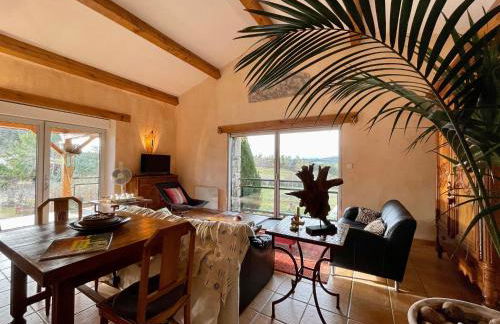 Gîte familial avec terrasse panoramique et cheminée, idéal pour randonnées près de Retournac - FR-1-582-355 - Foto 12