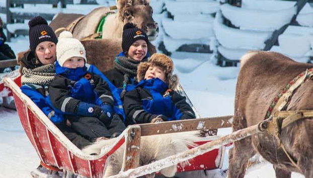 Giro in slitta trainata da renne