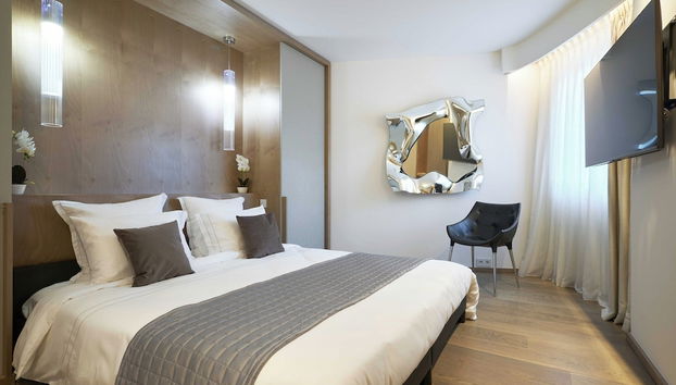 Luxurious 2br/4p Apartment With Terrace - First Croisette Cannes 203 - Foto 3, Habitación