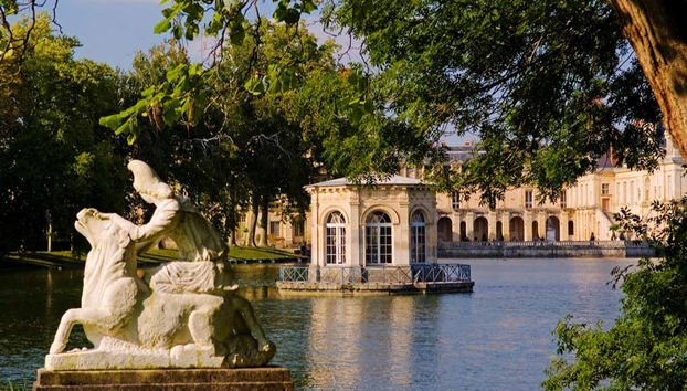 Admire the tranquil pond