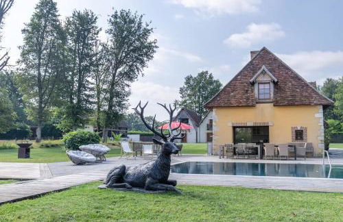 Villa avec piscine en forêt, 2H Paris, 6 Chambres - Foto 38