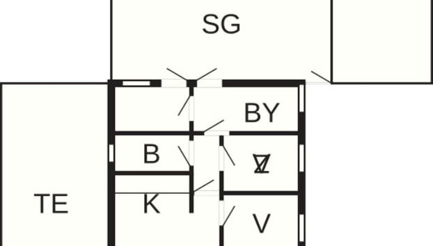 5 Person Holiday Home in Stubbekobing - Photo 2, Plan d’étage