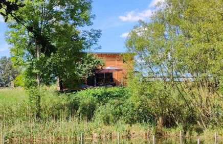 TinyHousebeiDresden mit Faßsauna unser größtes winziges Häuschen für bis zu 7 Personen, Kaminofen, große Terrasse - Nähe Sächsische Schweiz - Von Juni - September Mindestmietzeit 1 Woche Sa-Sa - Foto 1