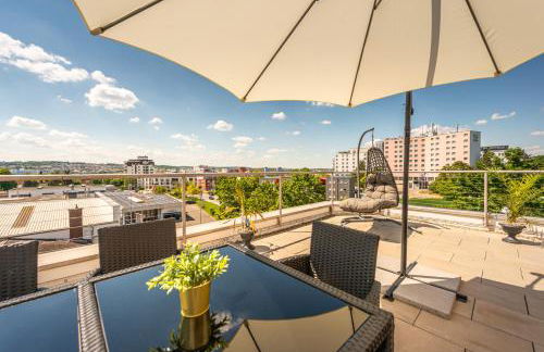GREAT PLACE Penthouse Stuttgart Airport Messe Parkplatz Heimkino - Foto 12