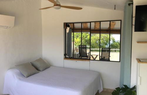 Studio le Nid, vue mer, village et collines avec terrasse - Foto 3